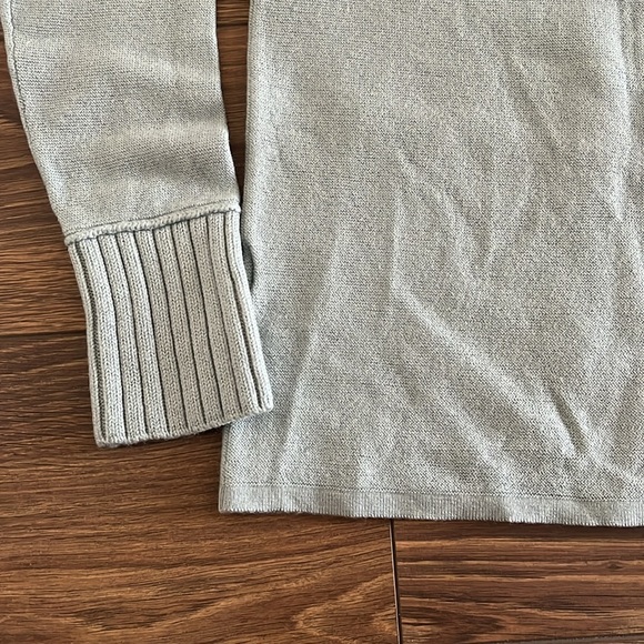 Club Monaco Wool Mock Neck Sweater - Pale Blue - Picture 8 of 8